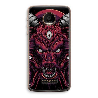 Hell Hound and Serpents: Motorola Moto Z Force Transparant Hoesje