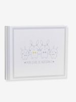 Geboortealbum effen wit met versiering