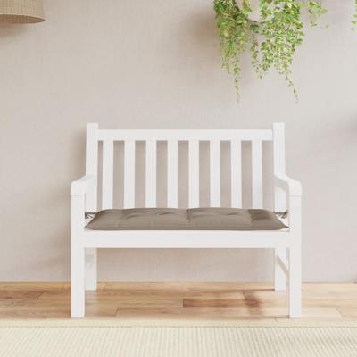 VidaXL Tuinbankkussen 110x50x7 cm oxford stof taupe