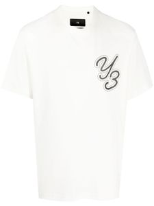 Y-3 logo-print cotton T-shirt - Blanc