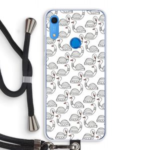 Zwanen: Huawei Y6s Transparant Hoesje met koord