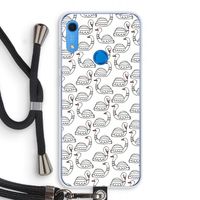 Zwanen: Huawei Y6s Transparant Hoesje met koord
