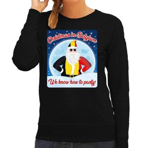 Foute Belgie kerstborrel trui / kersttrui christmas in Belgium zwart voor dames 2XL (44)  -