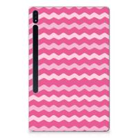 Samsung Galaxy Tab S7 Plus | S8 Plus Hippe Hoes Waves Pink