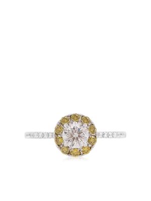 HYT Jewelry bague en or blanc 18ct à diamants - Argent