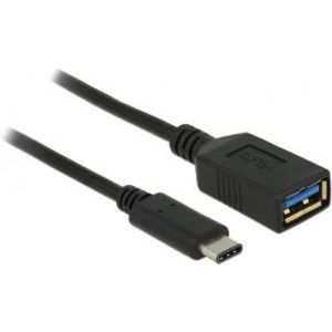 DeLOCK 65634 Adapter SuperSpeed USB (USB 3.1, Gen 1) USB TypeC male > USB Type A female 15 zwart