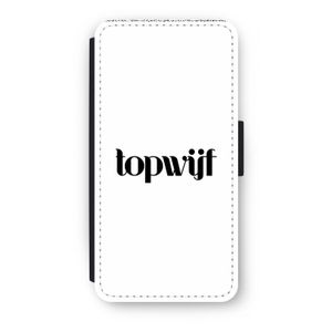 Topwijf Wit: iPhone 7 Plus Flip Hoesje