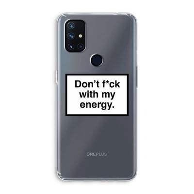 My energy: OnePlus Nord N10 5G Transparant Hoesje