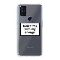 My energy: OnePlus Nord N10 5G Transparant Hoesje