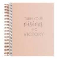 Erin Condren Prompted Coiled Vision Journal - Metallic Rose Gold