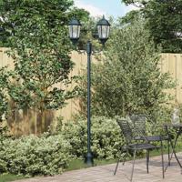 Tuin Lantaarnpaal Donkergroen Aluminium en Glas