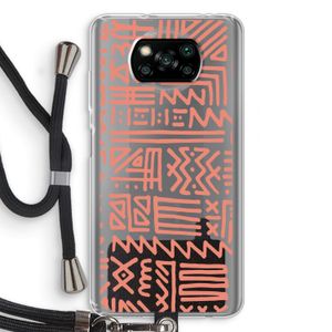 Marrakech Pink: Xiaomi Poco X3 NFC Transparant Hoesje met koord