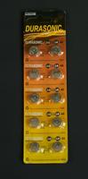 Blister 10 stuks knoopce lampjes batterij Durasonic - Coenbakker