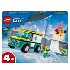 LEGO City 60403 ambulance en snowboarder