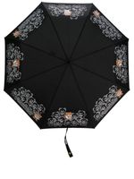 Moschino parapluie à imprimé graphique - Noir - thumbnail