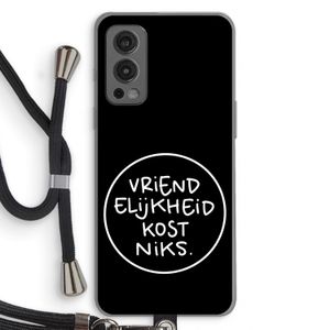 Vriendelijkheid: OnePlus Nord 2 5G Transparant Hoesje met koord