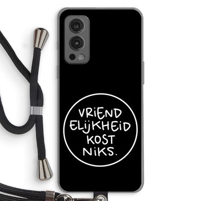 Vriendelijkheid: OnePlus Nord 2 5G Transparant Hoesje met koord