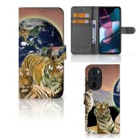 Motorola Edge 30 Pro | Telefoonhoesje | Met pasjeshouder | Roofdieren