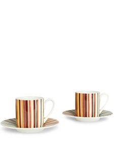 Missoni Home ensemble de tasses à café Stripes Jenkins - Blanc