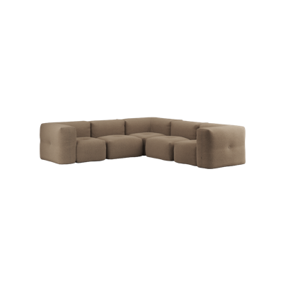Soft Sofa Indoor - 5 Seater Corner Sofa - Brun - SACKit