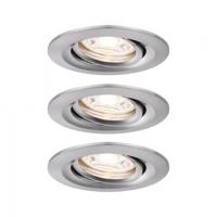 Paulmann 92973 EBL Nova mini Plus Coin LED-inbouwlamp Set van 3 stuks 4.20 W IJzer