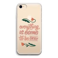 Optimistic flower girl: iPhone 7 Transparant Hoesje