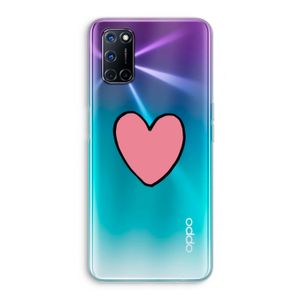 Hartje: Oppo A92 Transparant Hoesje