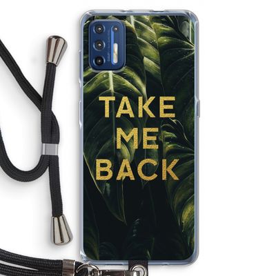 Take me back: Motorola Moto G9 Plus Transparant Hoesje met koord