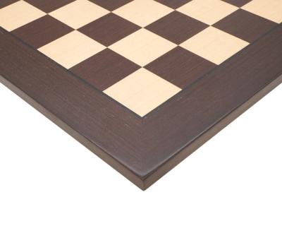 50 cm World Chess wenge schaakbord met opbergzak voor schaakstukken