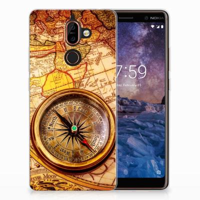 Nokia 7 Plus | Silliconen Back Cover | Kompas