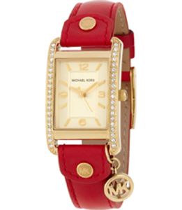 Horlogeband Michael Kors MK2380 Leder Rood 18mm