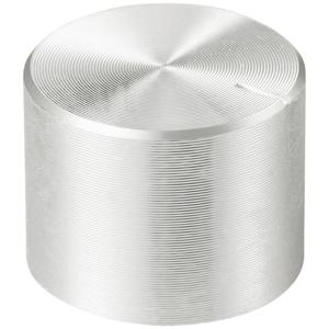 TRU COMPONENTS TC-11613868 Draaiknop Met knopmarkering Zilver (Ø x h) 17 mm x 13 mm Aluminium, Plastic 1 stuk(s)