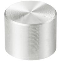 TRU COMPONENTS TC-11613868 Draaiknop Met knopmarkering Zilver (Ø x h) 17 mm x 13 mm Aluminium, Plastic 1 stuk(s) - thumbnail