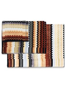 Missoni Home lot de cinq serviettes Giacomo - Noir