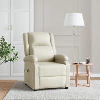 Massagestoel kunstleer crèmekleurig