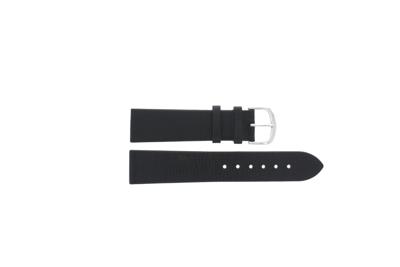 Horlogeband Universeel G154 Leder Zwart 20mm