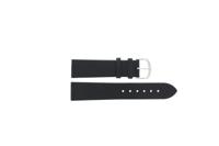 Horlogeband Universeel G154 Leder Zwart 20mm