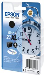 Epson Alarm clock Singlepack Black 27XL DURABrite Ultra Ink