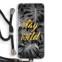 Stay wild: Samsung Galaxy A10 Transparant Hoesje met koord