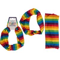 Haarbandje voor dames - Gay Pride/Regenboog thema kleuren - polyester - thumbnail