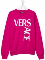 Versace Kids sweat à logo - Rose - thumbnail