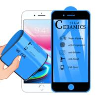 2.5 d volledige lijm volledige cover keramiek film voor iPhone 8/7 (zwart)