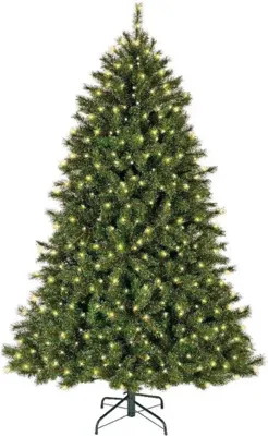 Everlands Malmo spruce verlichte kunstkerstboom groen 180cm, 320 lampjes