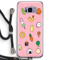 Happy bento friends: Samsung Galaxy S8 Plus Transparant Hoesje met koord