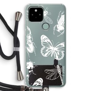 Tiny Bugs: Pixel 5 Transparant Hoesje met koord