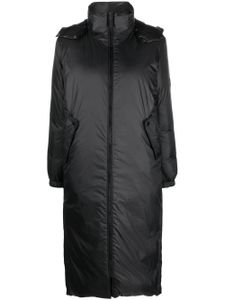 Yves Salomon parka réversible à design matelassé - Noir