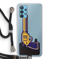 Pew Pew Pew: Samsung Galaxy A32 4G Transparant Hoesje met koord
