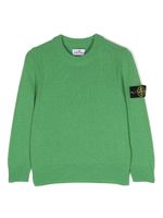 Stone Island Junior pull à motif Compasss - Vert