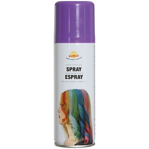 Carnaval verkleed haar verf/spray - paars - spuitbus - 125 ml   -