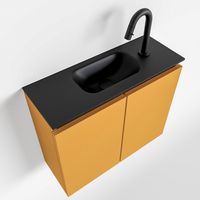 Toiletmeubel Mondiaz Ture | 60 cm | Meubelkleur Ocher | Eden wastafel Urban Midden | 1 kraangat